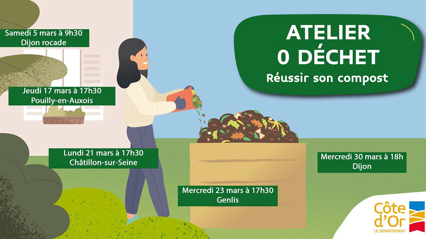 Atelier zéro déchet en Côte d'Or - Réussir son compost