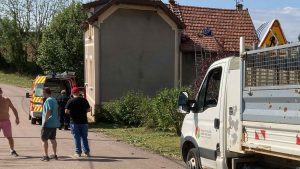 Lea agents du SCE de laCommunauté de communes de Pouilly-Bligny en soutien à Liernais