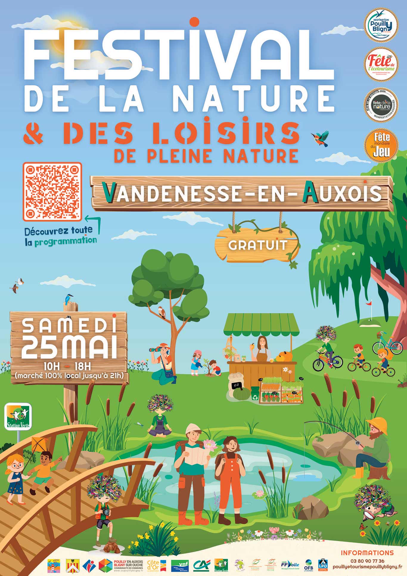 Affiche festival de la nature 2024 à Vandenesse en auxois