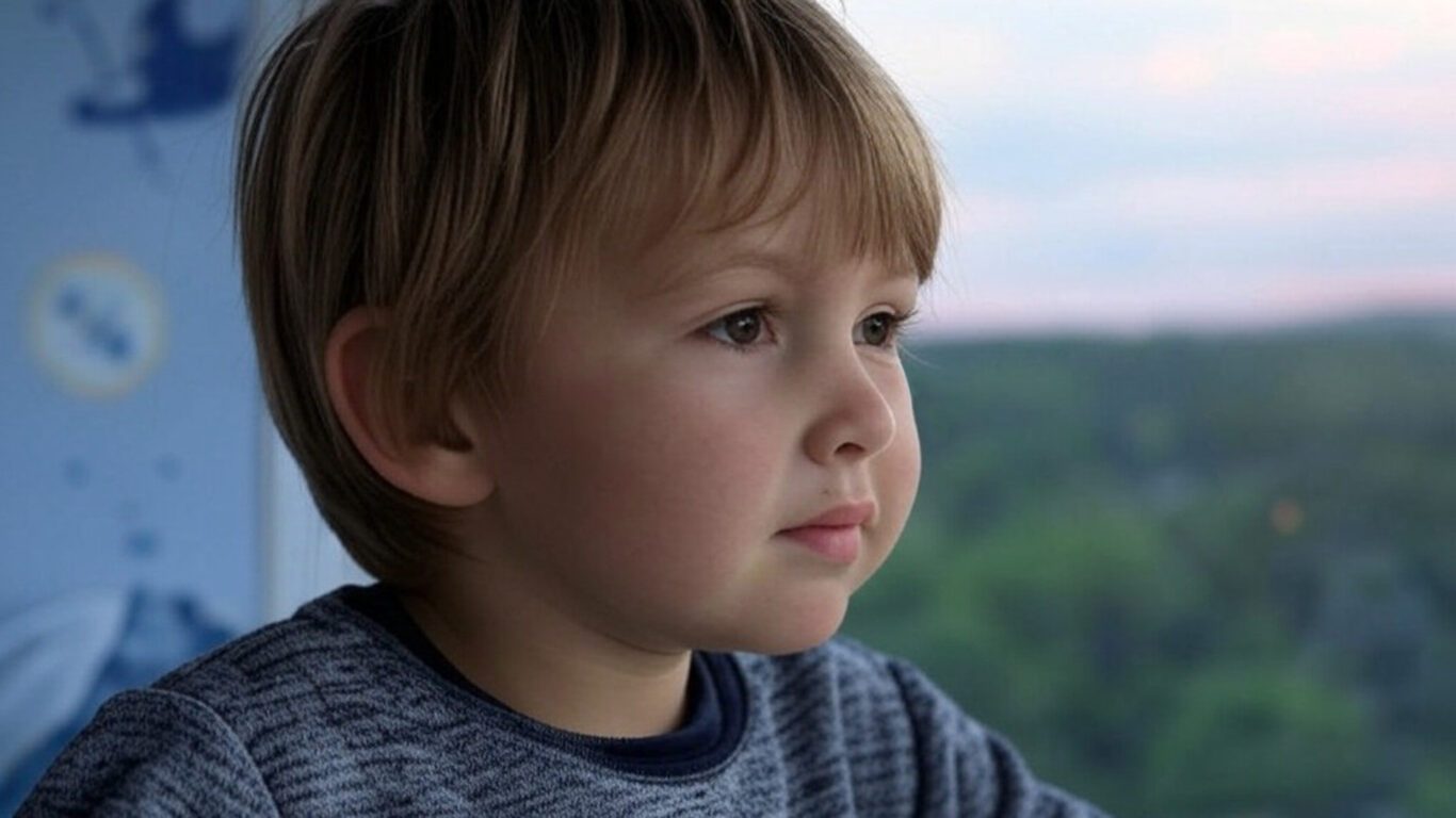 Illustration d'un enfant songeur