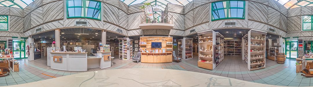 Vue intérieur du magasin de la Maison de Pays de l'Auxois