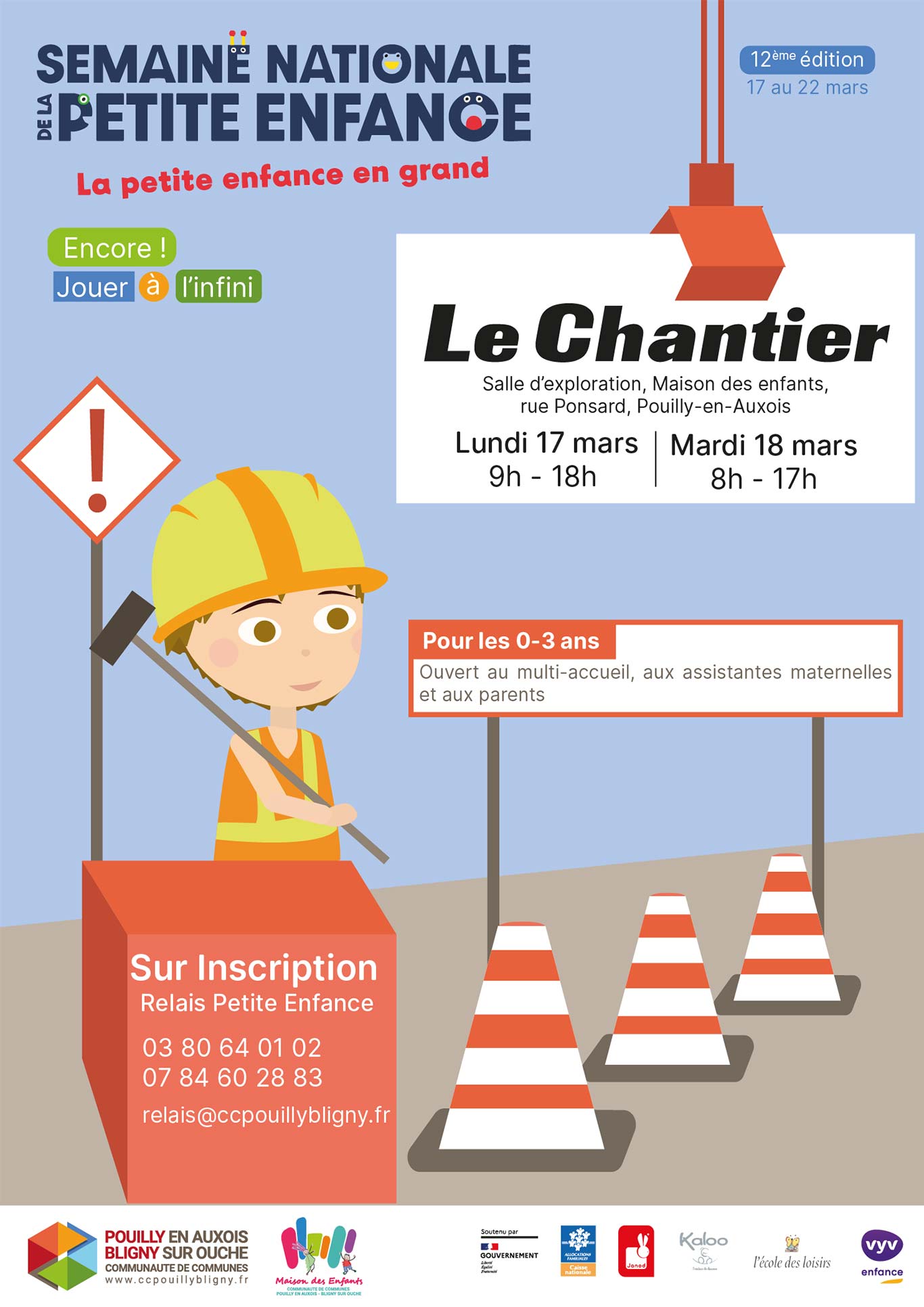 Animation petite enfance Le Chantier à Pouilly en Auxois