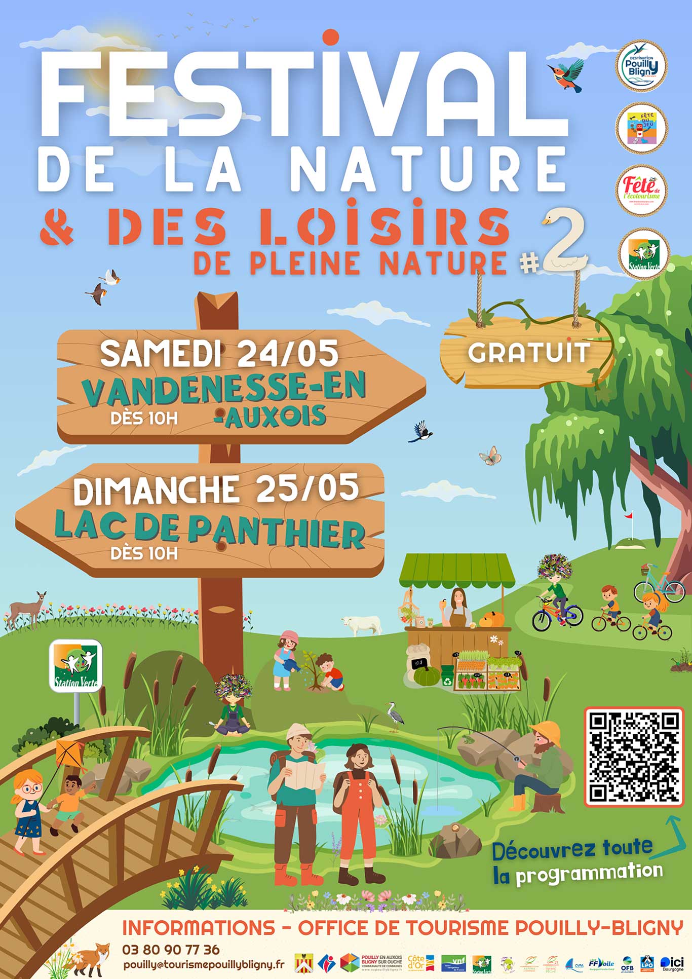Affiche du Festival 2025 de la Nature et des loisirs à Vandenesse et Panthier