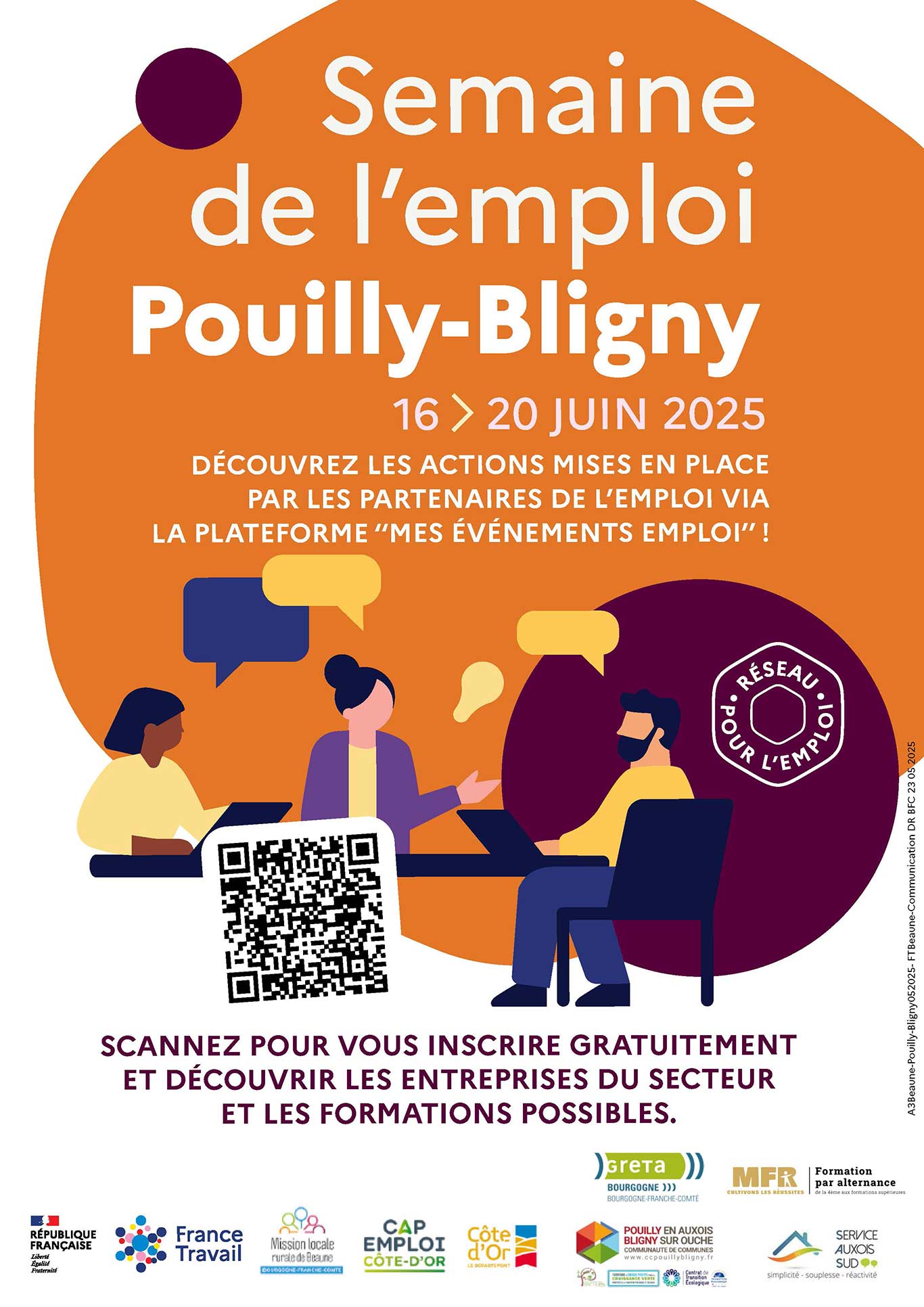Affiche semaine de l'emploi 2025 France travail