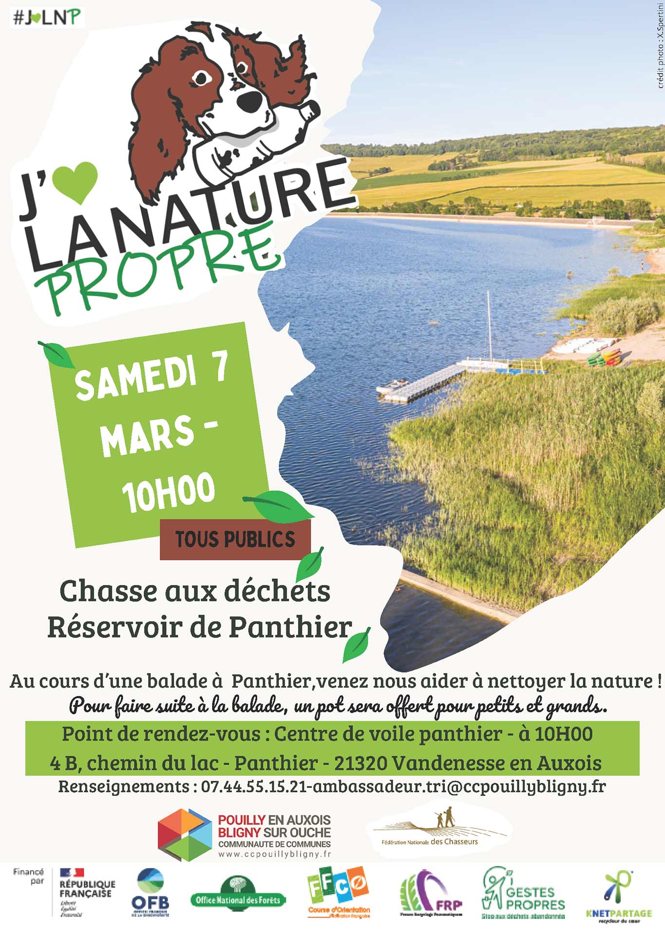 Affiche chasse aux déchets à Panthier