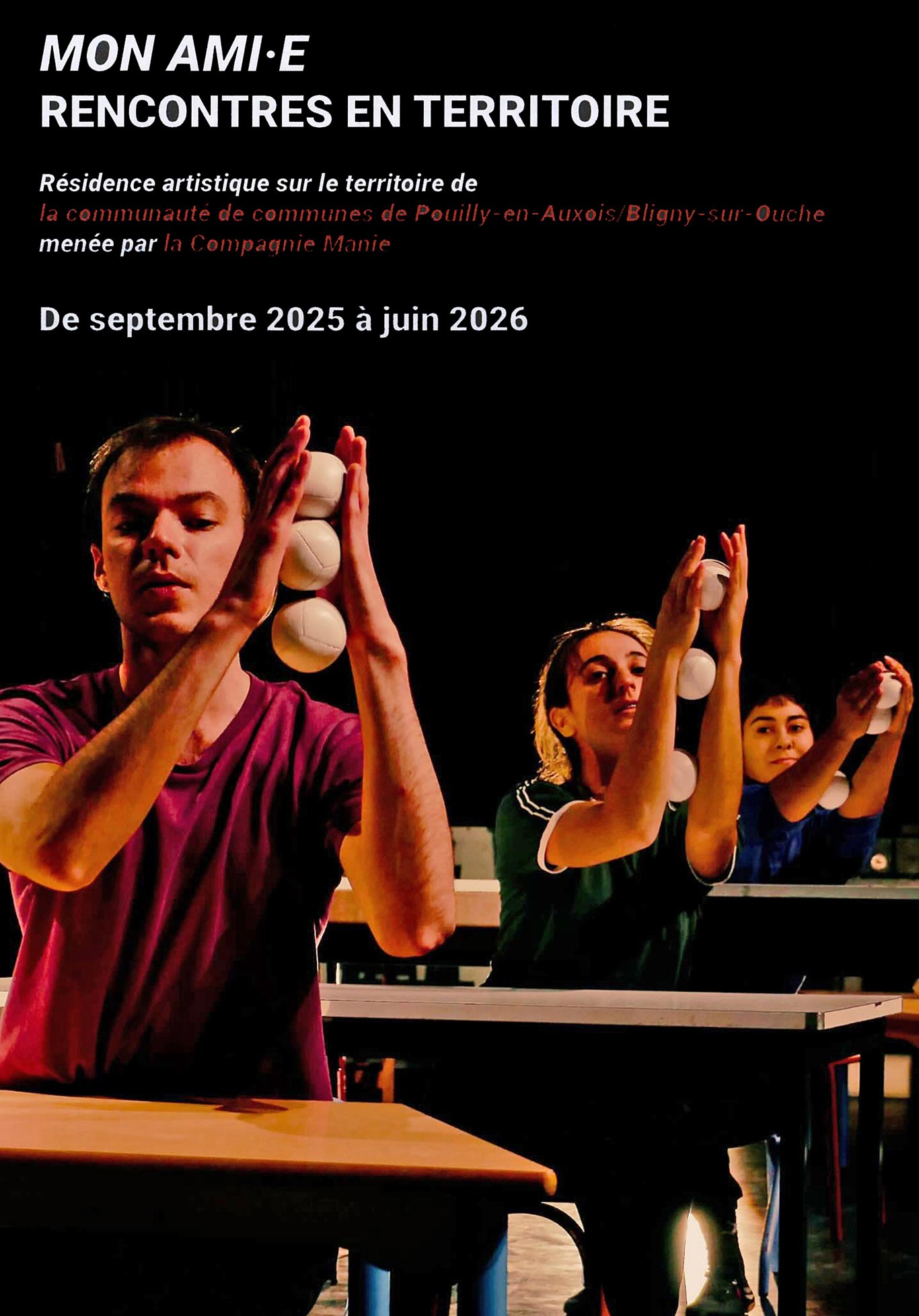Affiche du spectacle Mon Ami.e de la Compagnie Manie
