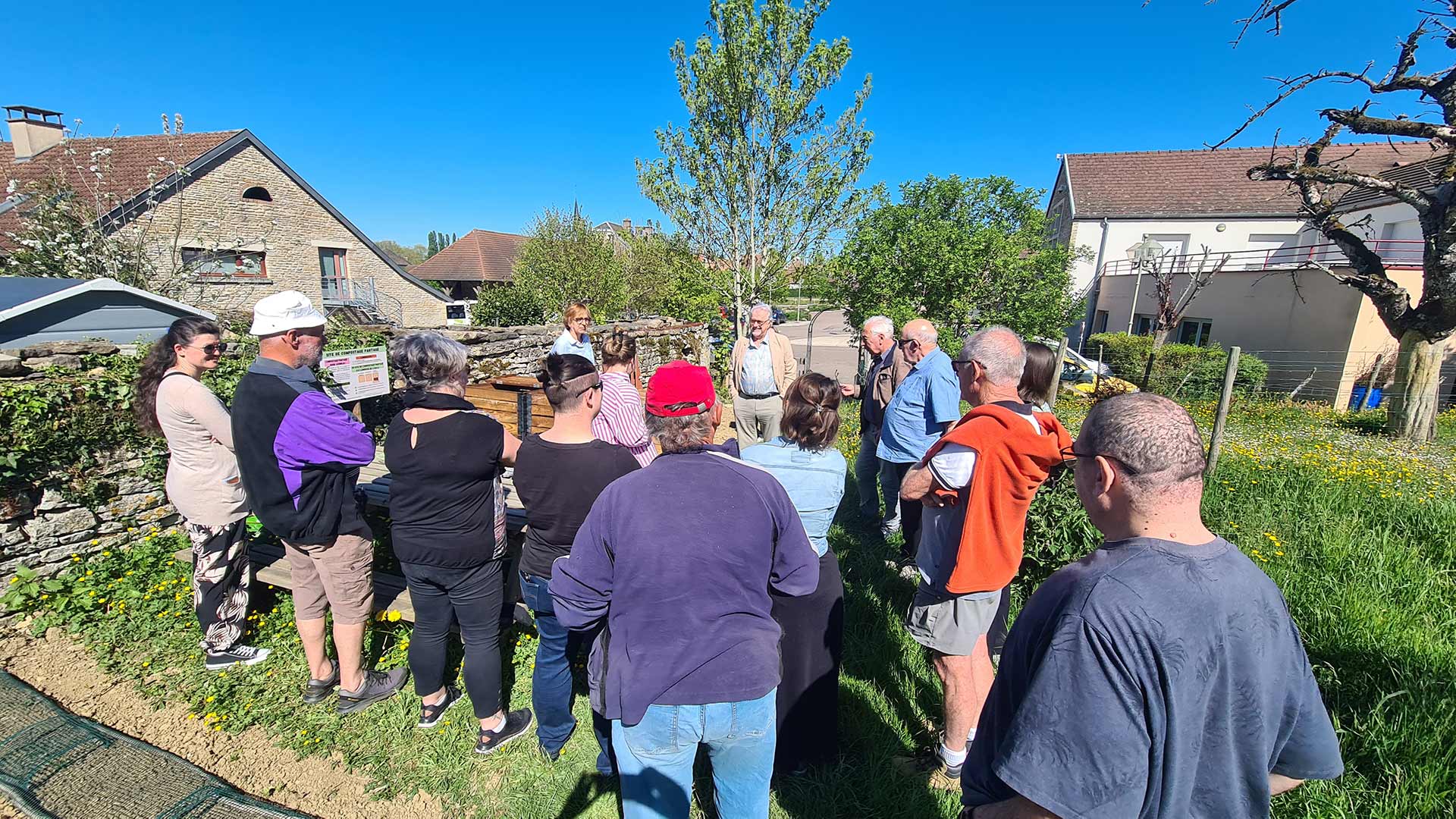 Inauguration de la placette de compost partégé au Centre social de Pouilly-en-Auxois