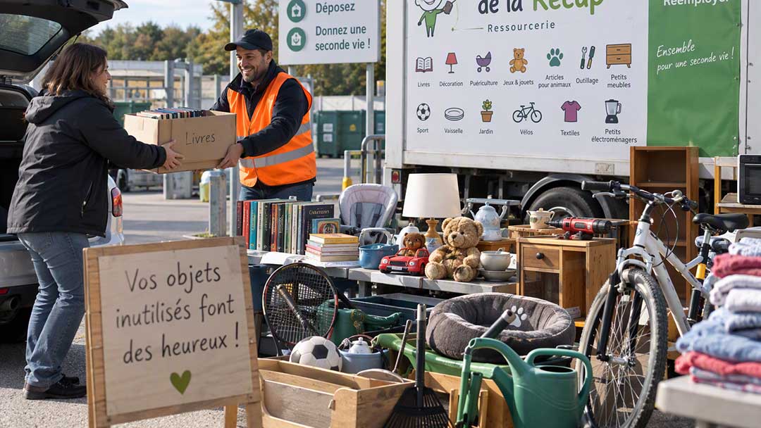 Image d'illustration collecte d'objets pour la ressourcerie Le p'tit génie de la récup